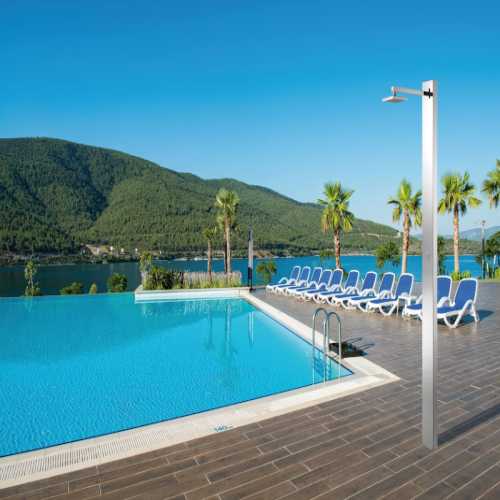 Outdoor Douche Astralpool Niagara 1/2 "1 Roestvrijstalen Jet AISI 304 Automatische douche aluminium