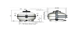 Injected Cantabric Filter Astralpool Ø600 met klep 1 1/2 "van Bayoneta