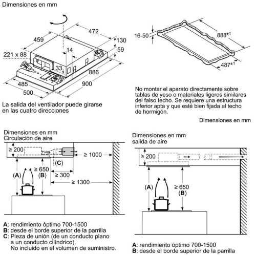Balay Ceiling Hood 3BE296HW