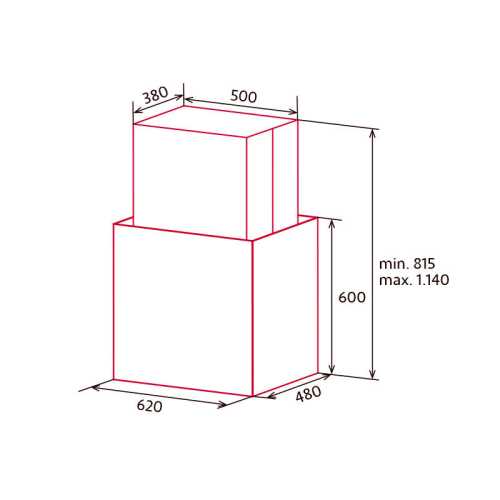 Campana Isla Nodor NorBreeze Island Cube Glass WH
