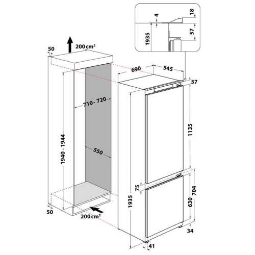 Combi Integrable Hotpoint BCB4010EO31