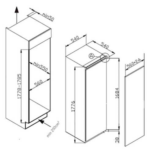 Cooler Integrable Fagor 3FIB1725