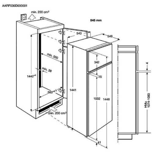 Frigo 2 Doors Zanussi ZTAN14FS1