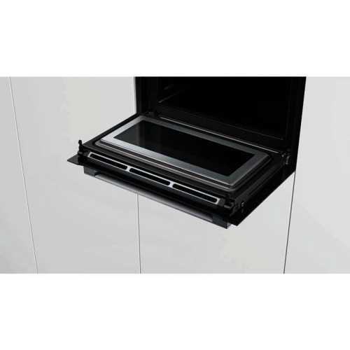 Horno pirolítico Multifunción con Microondas Bosch CMG676BS1