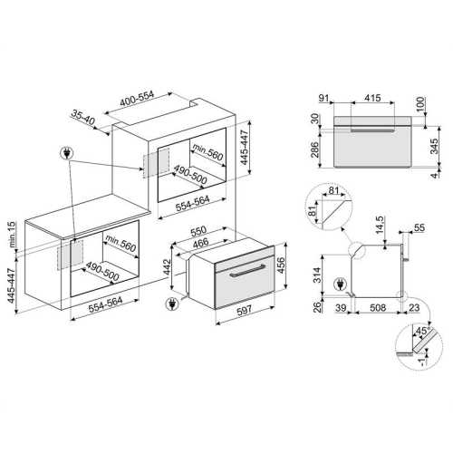 Horno Multifunción con Microondas Smeg SF4920MCN1