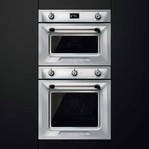 Horno Multifunción con Microondas Smeg SF4920MCX1