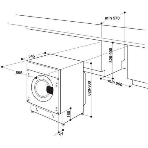 7Kg Integrated Washing Machine Hotpoint BIWMHG71483EUN