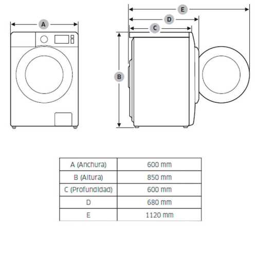 Washing machine 8Kg Samsung WD80T4046EE/EC