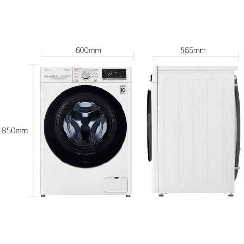 Washing machine 10.5Kg LG F4DV5010SMW