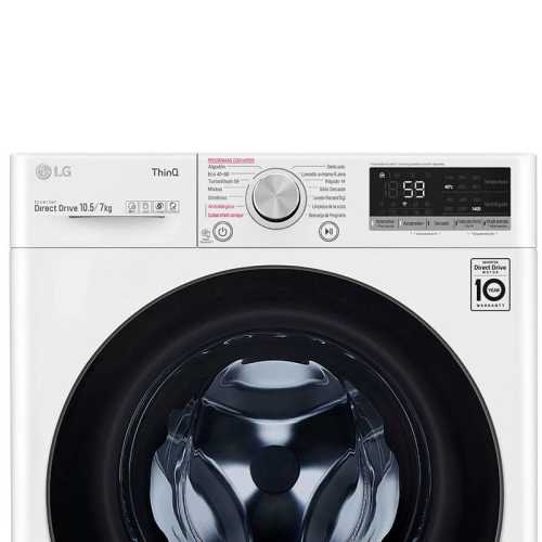 Washing machine 10.5Kg LG F4DV5010SMW