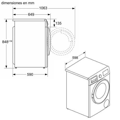 Washing machine 8Kg Bosch WNA13400ES