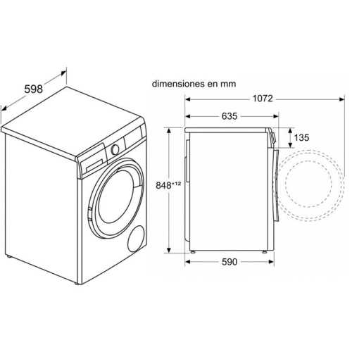 Lavasecadora 10Kg Balay 3TW9104B