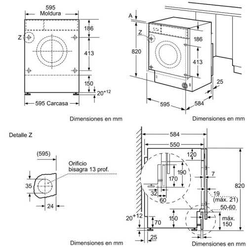 Lavasecadora 7Kg Balay 3TW774B