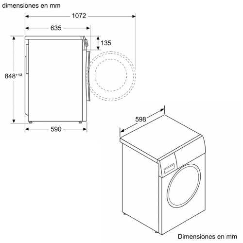 Lavasecadora 9Kg Bosch WNA1441XES 'Infinity