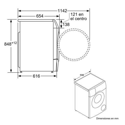 Washing machine 10Kg Bosch WDU8H541ES 'Infinity