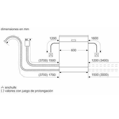 Dishwasher 60cm Balay 3VF5010NP E integrable