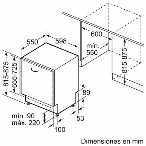 Dishwasher 60cm 3 Bans Balay 3VF6660SA Integrable Class C