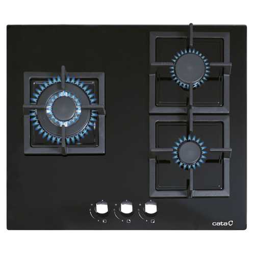 Placa cristal de gas Cata SCI6021 BK