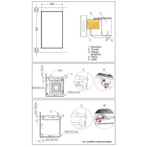 Modular Gas Plate Fagor 3MCF2GSTA