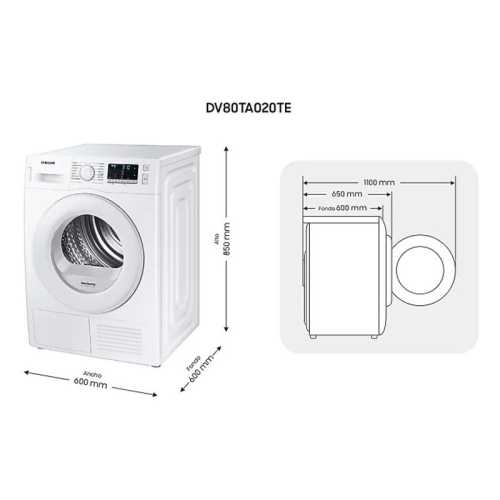 Dryer 8Kg Samsung DV80TA020TE/EC