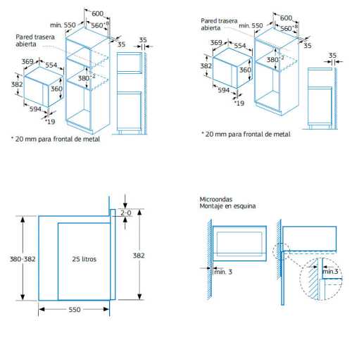 Microwave oven Balay 3CG5175B2 integrable with grill