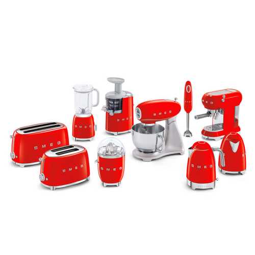 Efressierte Kaffeemaschine Smeg Rot ecf01rdeu