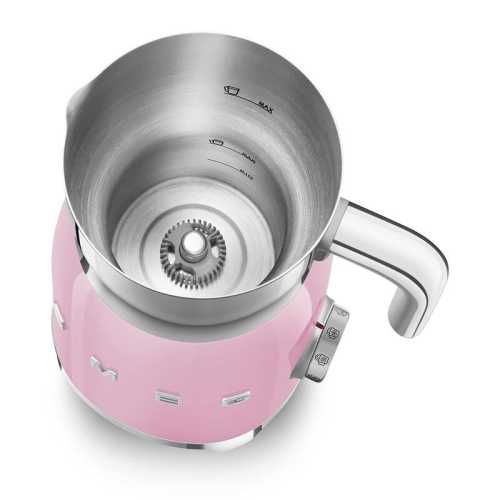 Mousse de lait Smeg Mff11pkeu rose