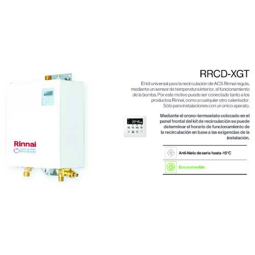 RRCD-XGT Rezirkulation Kit Rinnai