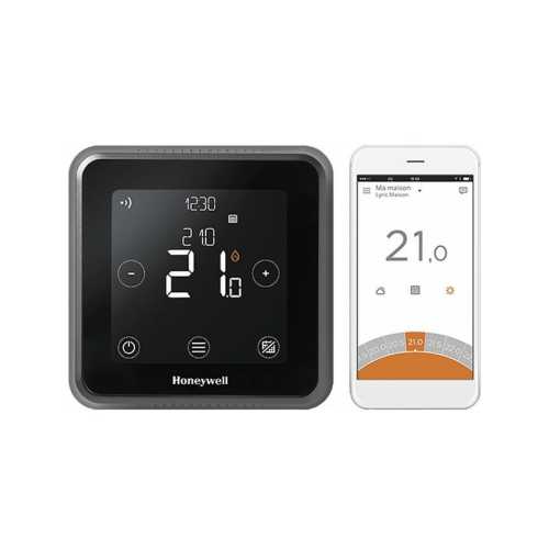 Thermostat RadioFrequency Lyric T6R Noir Y6H910RW4013 pour Evohome Honeywell
