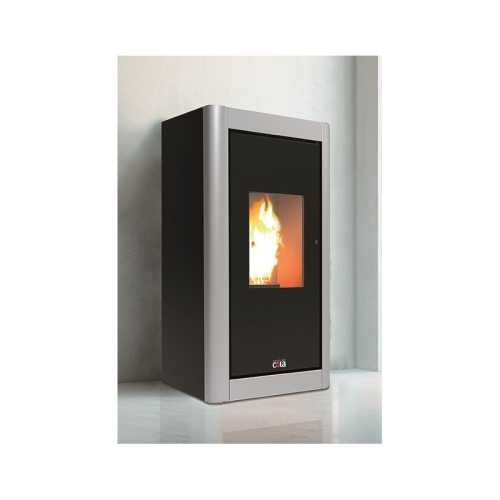 Estufa de pellet ANSELMO COLA URBAN ACERO 6Kw con WIFI (Añadir marco no incluido)