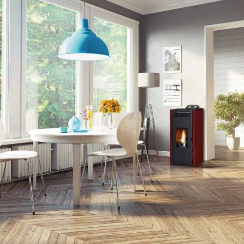 Estufa de Pellets Rosa Air Classic 7kW