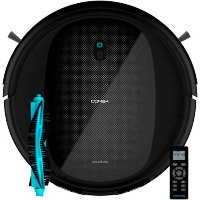 Conga Quick&Clean Vital Robot Aspirador y Friegasuelos. 4 en 1, Friega, Aspira y Barre a la vez, 1400 Pa, iTech 3.0, Programable