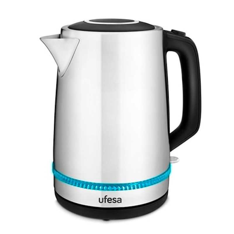 Hervidor 1,7l 2200w ufesa Ness 71505444 Luz Led Inoz