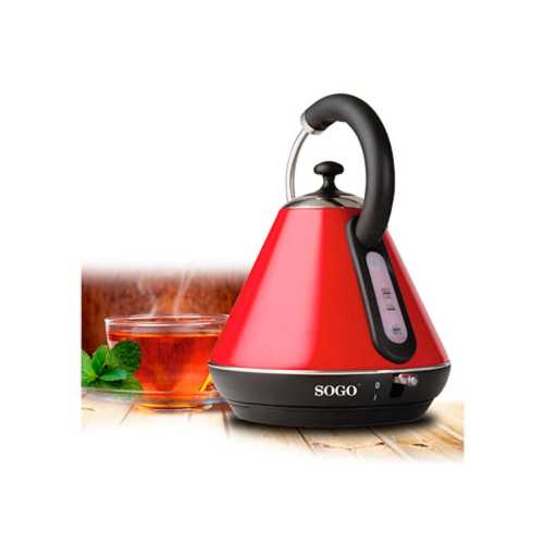 Hervidor Tetera 1.8L 2200W Sogo Rojo