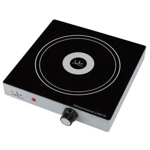 Hornillo Vitrocerámica Portátil 1 Zona Jata V139 2000w Negro