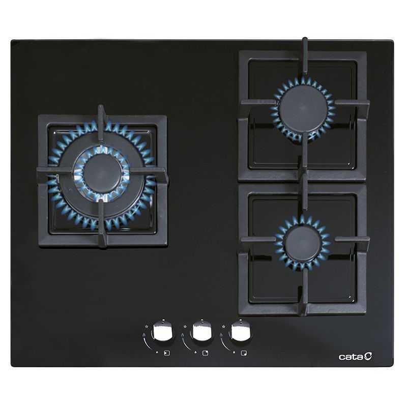 Placa cristal de gas Cata SCI6021 BK