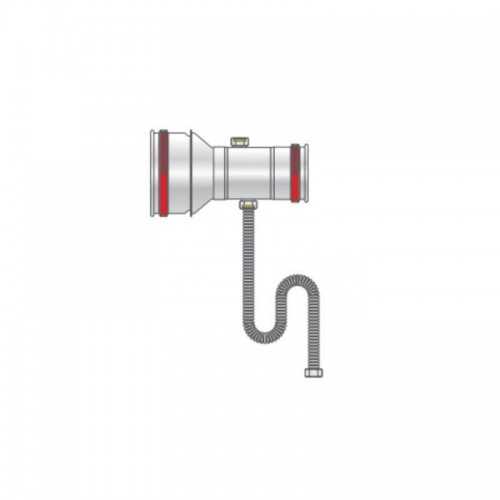 H-H 125/80 Réduction inox pour la prise de vue forcée Tifell Pctiunre40