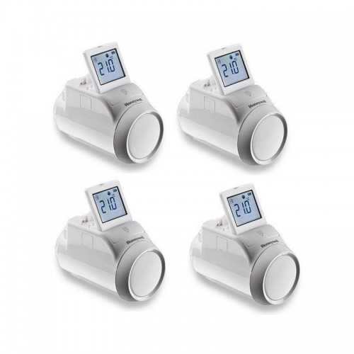 Kit 4 têtes avec radiateur sans fil Thermostat HR924We pour Evohome Honeywell