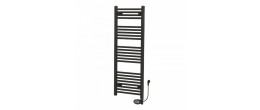 Radiador toallero eléctrico Mithos Gamma Electric 1162x500mm 500W negro