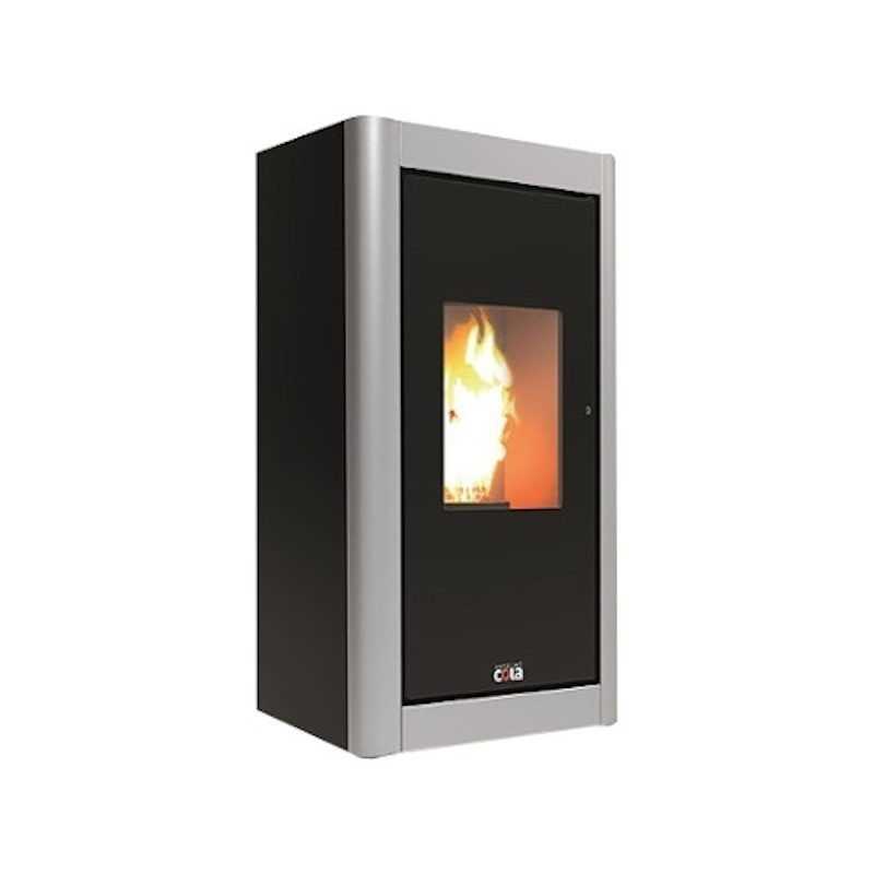 Estufa de pellet ANSELMO COLA URBAN ACERO 6Kw con WIFI (Añadir marco no incluido)