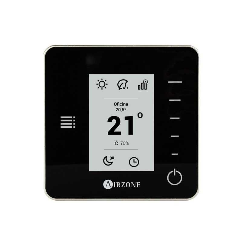 Thermostat monochrome radio Airzone Think Black 8Z Thermostat monochrome radio Airzone Think Black 8Z