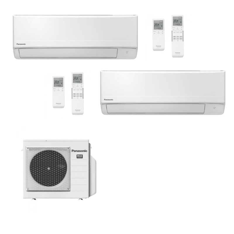 Aire Acondicionado Kit 2x1 Multi Split Panasonic CU-2TZ41TBE + CS-TZ20ZKEW + CS-TZ35ZKEW