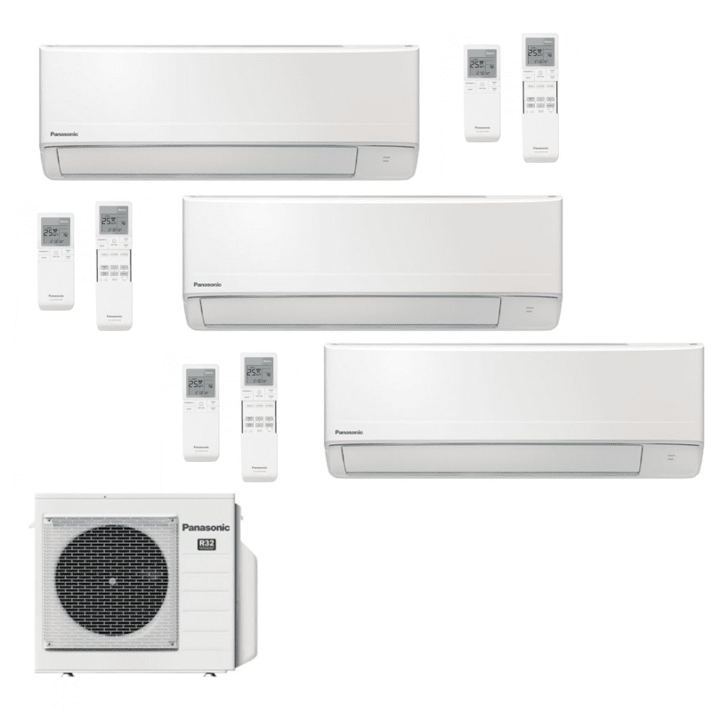 Aire Acondicionado Kit 3x1 Multi Split Panasonic CU-3Z52TBE + 3x CZ-TZ20ZKEW