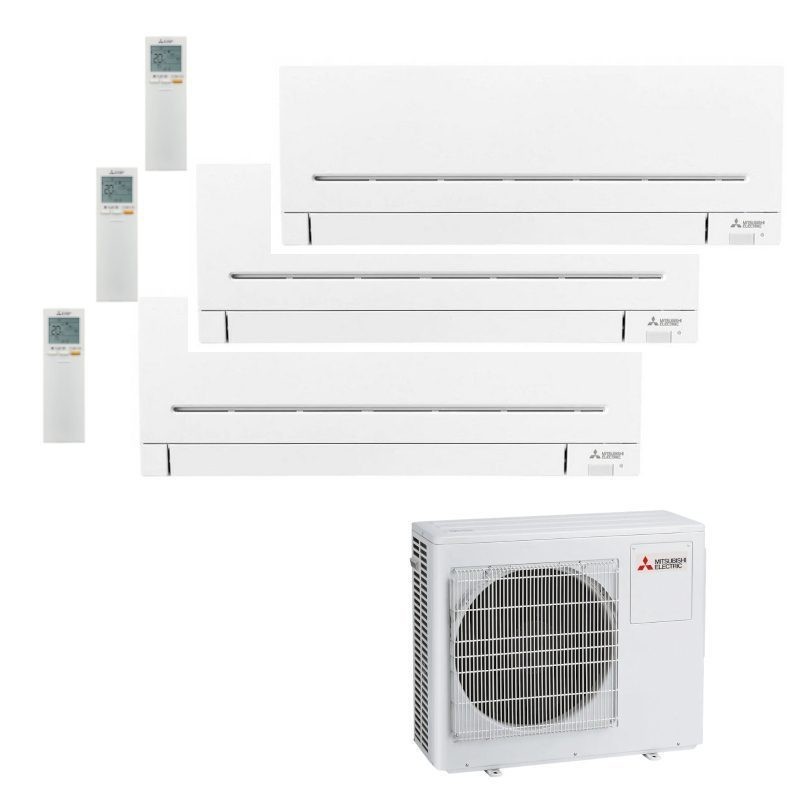 Aire Acondicionado Kit 3x1 Multi Split Mitsubishi Electric Mxz 3f68vf 3x Msz Ap25vgk 1476