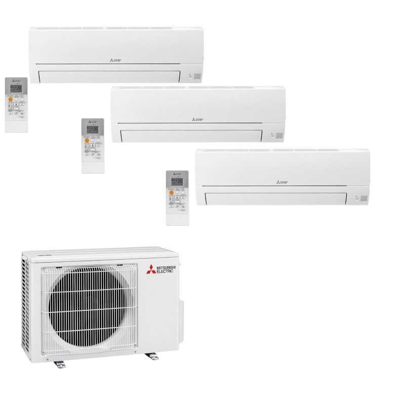Kit de climatisation 3x1 Multi Split Mitsubishi Electric MXZ-3HA50VF + 3x MSZ-HR25VFK