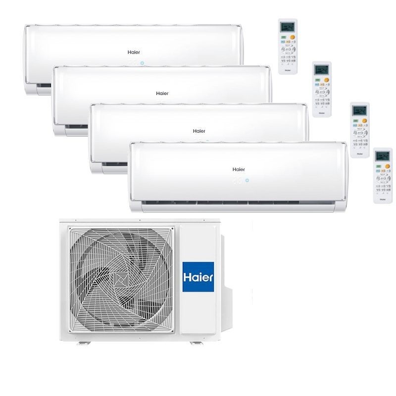 Aire Acondicionado Kit 4x1 Multi Split Haier 5U105S2SS5FA + 3x AS25RBAHRA-3 + AS35RBAHRA-4