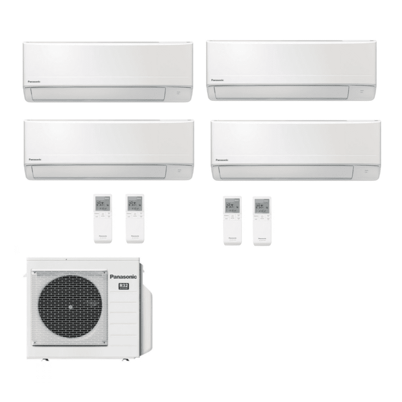 Aire Acondicionado Kit 4x1 Multi Split Panasonic CU-5Z90TBE + 2x CZ-TZ25ZKEW + 2x CZ-TZ35ZKEW