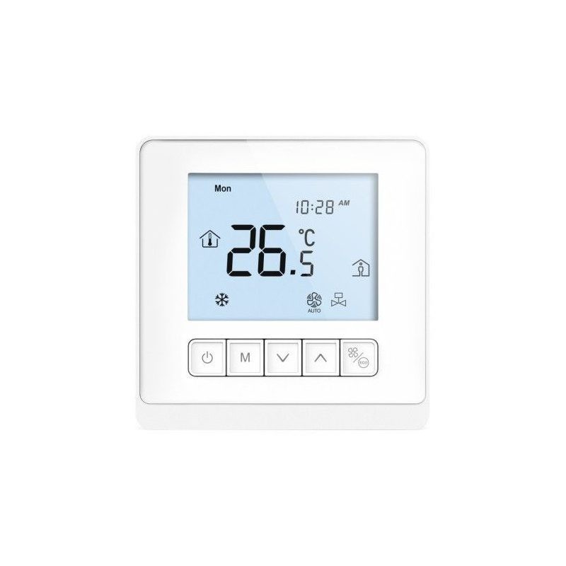 Panasonic PAW-FC-903EC Control avanzado para fan coil 2/4 tubos con ventilador DC. Con comunicación Modbus. Color blanco.