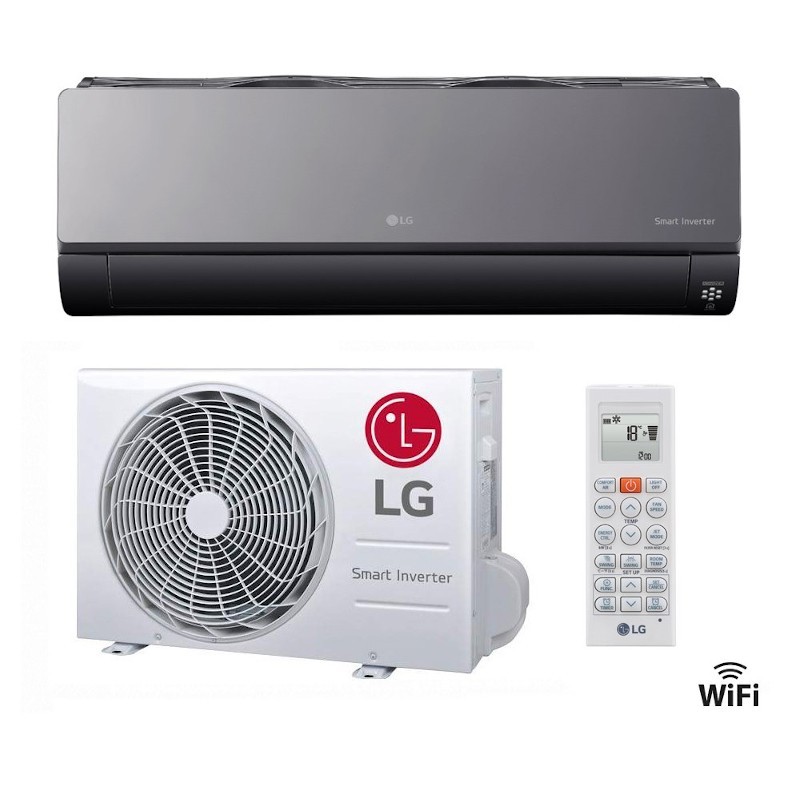 Aire Acondicionado Split 1x1 LG Artcool Mirror Wifi R32 ALLERGY CARE UVnano 12