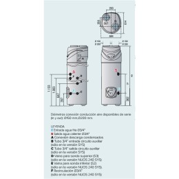 Wärmepumpe Acs OUR PRIMO 240 SYS HC A+ Ariston